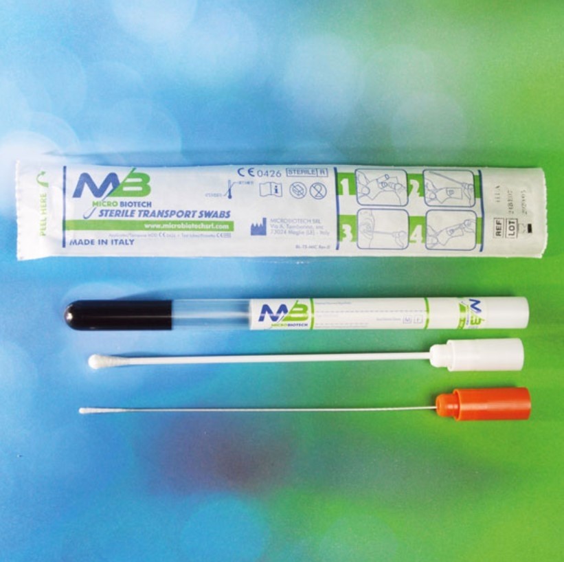 Аплікатор MICROBIOTECH стерил. в пробірці, STUARD+ВУГІЛЛЯ ПП+віскоза 411/SC